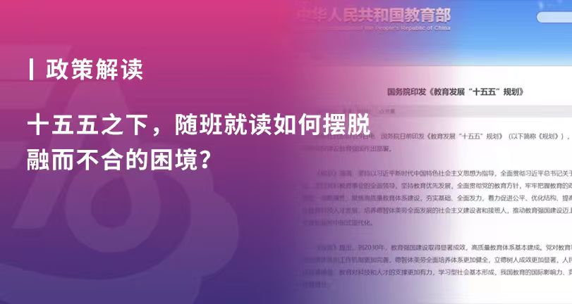 政策解读｜“十五五”之下，随班就读如何真正摆脱“融而不合”？